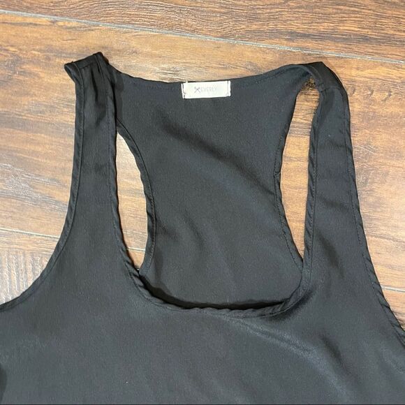 Everly Asymmetrical Black Tank Top - Picture 2 of 6